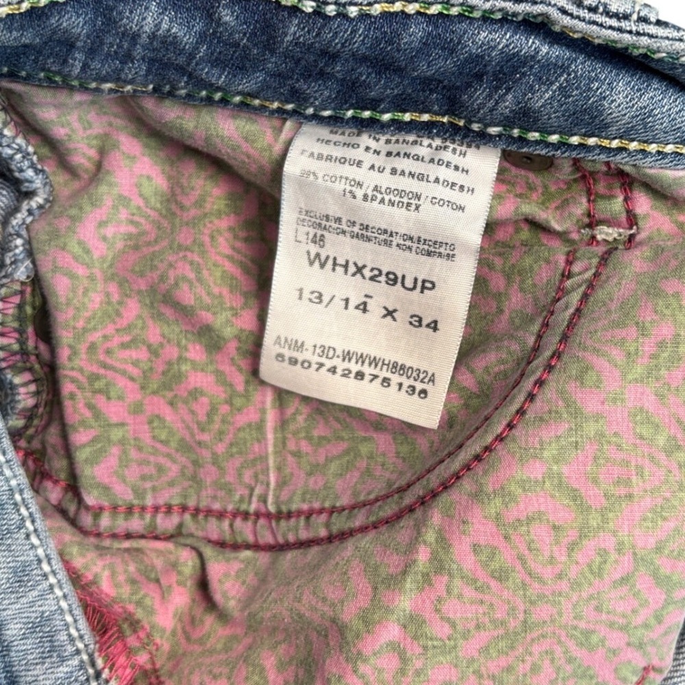 Rock 47 Wrangler Y2K Low Rise Bootcut Jeans Juniors 13/14 Western Cowgirl - Picture 10 of 12